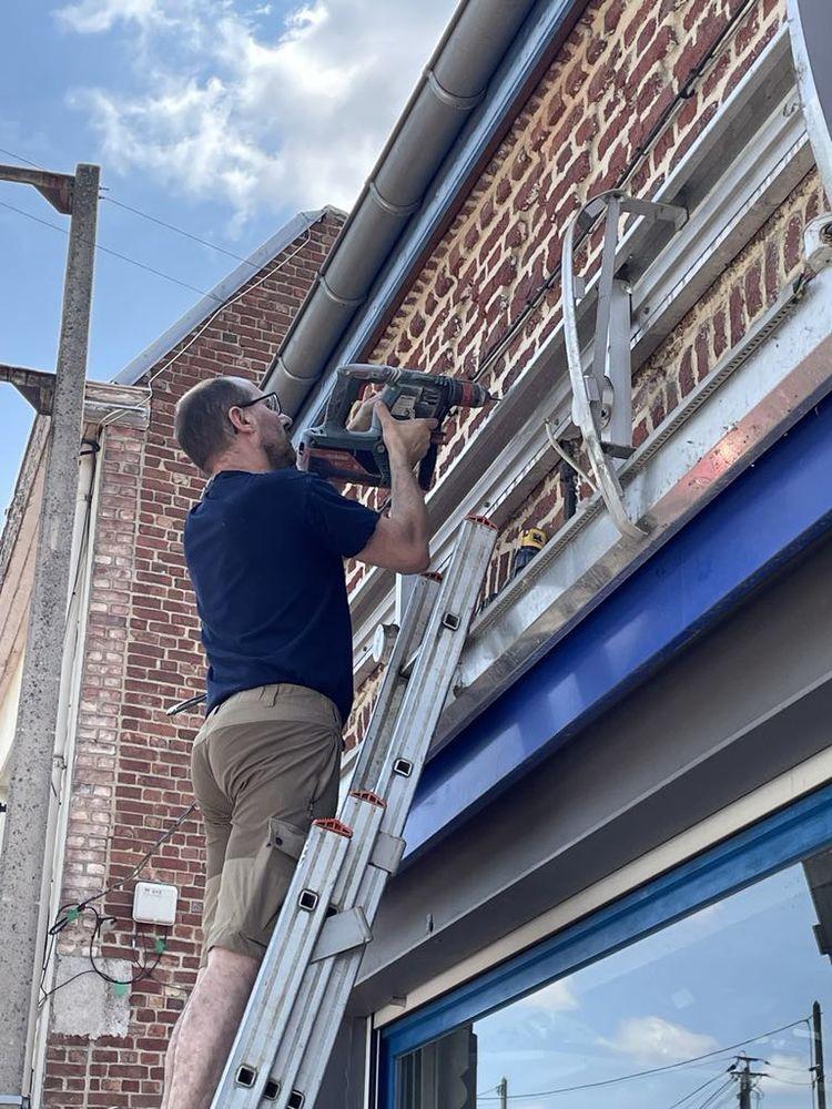 Installation éclairage extérieur Arras