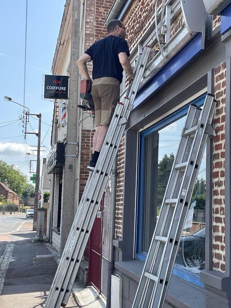 Installation éclairage extérieur Arras