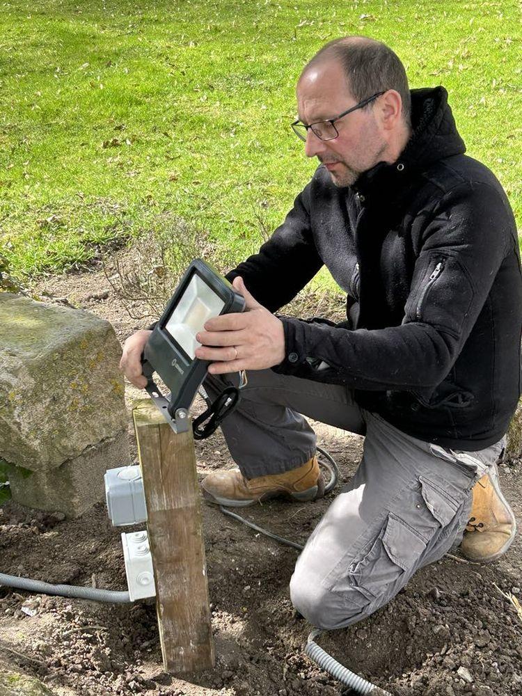 Installation éclairage extérieur Arras